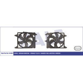 Resim KALE Fan Motoru Davlumbazlı Clıo Iı Kng 97 Mgn I Scenıc I 99 03 320w 380mm 