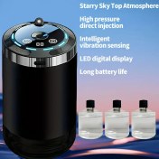 Resim USB Şarj Edilebilir Aroma Difüzörü ve Nemlendirici, Çoklu Dişli Ayarı, 1 Saniyelik Koku Aktivasyonu, 360° Dönen Nozul, 1L Kapasite, Ev ve Araba Dekoru için Kompakt Tasarım, Taşınabilir Nemlendirici, Şık Silindirik Tasarım, Modern Estetik, Dayanıklı Yapı 