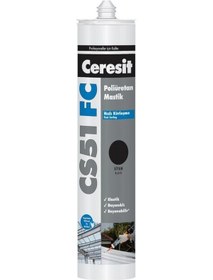 Resim Ceresit Cs 51 Fc İnşaat Poliüretan Mastik Siyah 280 Ml Siyah Siyah 