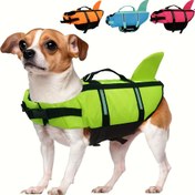 Resim Yüksek Yüzenlik ve Kurtarma Kolu ile Köpek Yaşam Ceketi, Yırtılmaya Dayanıklı Köpek Yeleği, Reflektif Ayarlanabilir Köpek Yavrusu Yüzen Yüzme Yeleği Küçük, Orta ve Büyük Köpekler için 