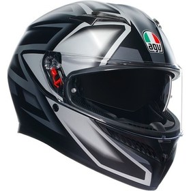 Resim Agv K3 Mplk Compound Kask Gri - Mat Siyah 
