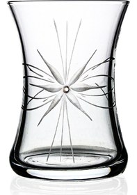 Resim Decocia Nazen 6'lı Çay Bardağı 175 CC Mira Desenli Şeffaf 