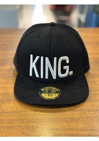 Resim Hamze Kıng Nakışlı Hip Hop Snapback Rapper Basket Cap Şapka 