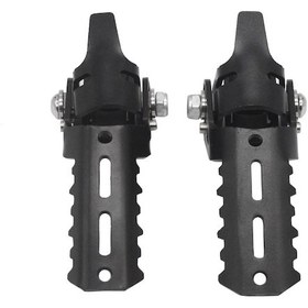 Resim Reedark Bmw R1250gs R1200gs İçin Katlanır Paslanmaz Çelik Ayak Dinlenme Pedalları - 22-25mm Uyumlu 