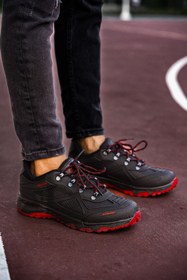 Resim Riccon Siyah Kırmızı Unisex 3d Rubber Trekking Ayakkabı 00128030 