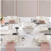 Resim Schafer Glamor Nova Yemek Takımı 60 Parça Platin Gri 