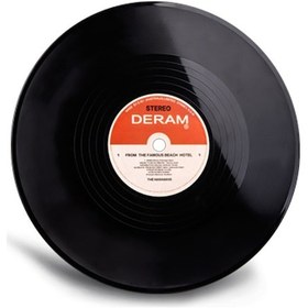 Resim Teltree Retro Dekoratif Duvar Stickerı: Kafe Ve Bar İçin 12 İnç Simüle Vinil Plak Diğer 