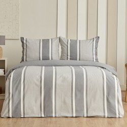 Resim Fennel Çift Kişilik İpliği Boyalı Nevresim Takımı Antrasit 