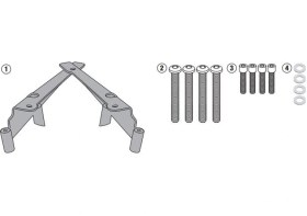 Resim Gıvı Sr1190 Honda Pcx 125 10-25 - Pcx 150 18 Arka Çanta Taşıyıcı 70l - Su Geçirmez Motosiklet Arka Koltuk Çantası 