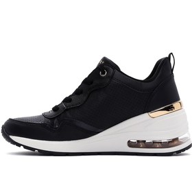 Resim Skechers Kadın Siyah Millon Air Dolgu Topuk Sneaker - Siyah / 38.5 