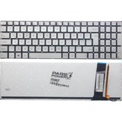 Resim Asus Uyumlu N550Jk-Cn166H. N550Jk-Cn167D. N550Jk-Cn168H Klavye Işıklı Gümüş - Işıklı 