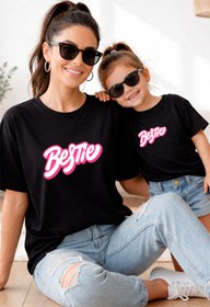 Resim genosha Anne Kız 100% Pamuk T-shirt Mama Mini Mother Daughter TEKLİ FİYAT 
