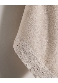 Resim Madame Coco Analisa %100 Pamuk Yüz Havlusu - Bej - 50x70 Cm 8684427221938 Ekru 