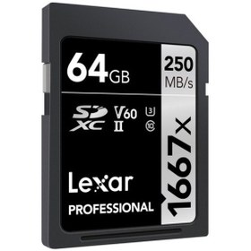 Resim Lexar Professional 1667X LSD64GCBNA1667 64 GB SDXC UHS-II Hafıza Kartı 