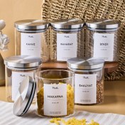 Resim Perotti Layton 6 Parça Cam Kavanoz Seti 750 ml 