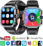 Resim SONREİR Watch PG Ultra 4G LTE 16GB Sim Kartlı Kameralı Akıllı Saat Wi-Fi Çocuk Huawei İphone Uyumlu 8,9,10 