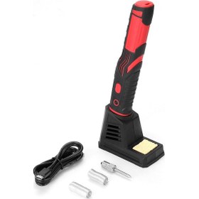 Resim Yunboo Taşınabilir Şarjlı Kaynaklı Uçak, 480 C Hızlı Isınma, Led Işık, Tam Set: Uçak Ucu, Teli, Sünger, Tutucu Ve Kablosu 