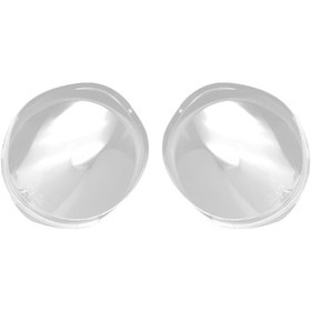 Resim Crackedice 1 Çift Araba Far Kabuğu Abajur Şeffaf Mercek Kapağı Chery İçin 