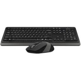 Resim A4tech Fg1010 Gri Q Kablosuz Klavye Mouse Set 2.4ghz Sessiz Tuşlar, Ergonomik Tasarım Optik 