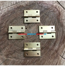 Resim Anadoluhirdavat Mini Kutu Menteşesi Tavla Menteşe Sarı Renk 100Adet 25*30Mm 