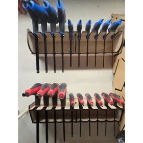 Resim Akaslan Plastik T Saplı Altıgen Anahtar Rafı 