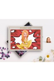 Resim Bk Gift Kişiye Özel Marilyn Monroe Karikatürlü 1000 Parça Profesyonel Puzzle 
