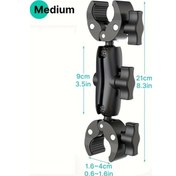 Resim Dashanshop Ağır Hizmet Çift Süper Mengene: Motosiklet Bisiklet Aksesuarı İçin 360 Derece Döner Başlıklı 