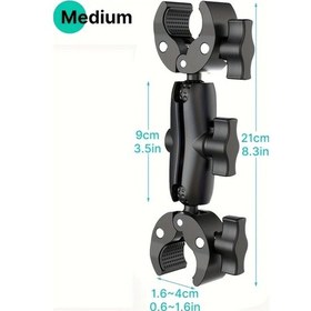 Resim Dashanshop Ağır Hizmet Çift Süper Mengene: Motosiklet Bisiklet Aksesuarı İçin 360 Derece Döner Başlıklı 