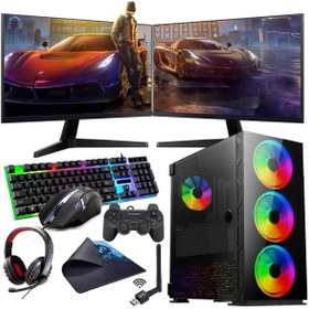 Resim I7 11700F 16GB 1TB m2 6GB GTX1660S Çift 24" Monitörlü (Gaming SET) Rogame