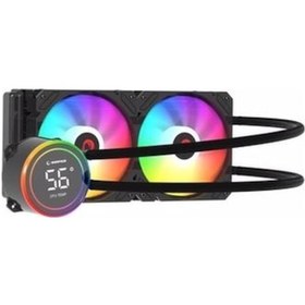 Resim Rampage Helios C15 Argb Sıcaklık Göstergeli İşlemci Sıvı Soğutucu 240 MM 