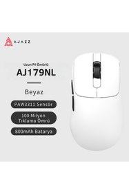 Resim Coverzone Ajazz AJ179 NL Kablosuz Oyuncu Mouse – 3 Modlu, 26000 DPI PAW3395, 1000Hz, 800mAh Batarya 