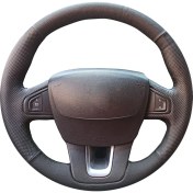 Resim İskender Oto Aksesuar Renault Latitude Tam Uyumlu Spor Deri Direksiyon Kaplama 