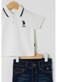 Resim U.s. Polo Assn Erkek Bebek Beyaz Takım Usb2627-c-v3 Beyaz 