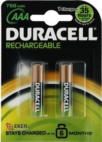 Resim Duracell Ş Arjedilebilir İnce Kalem Pil 2&apos Li Aaa 750 Mah 
