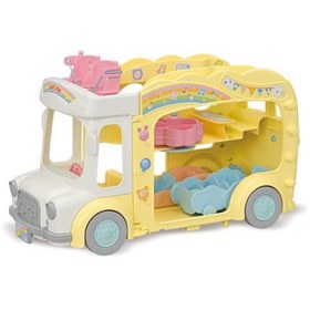 Resim Sylvanian Families Gökkuşağı Eğlencesi Anaokulu Otobüsü 5744 