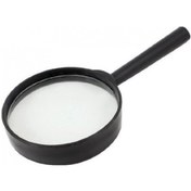 Resim Plastik Siyah Yuvarlak Kolu 100mm Dia Büyüteç 5x Büyüteç Siyah 