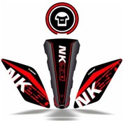 Resim 250 Nk 2018-2022 Uyumlu Deeb Iron Tank Pad Set Kırmızı 