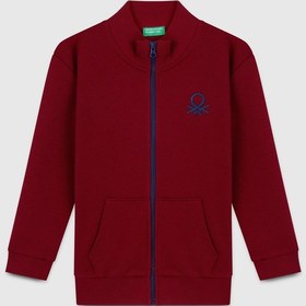 Resim United Colors Of Benetton Erkek Çocuk Bnt-b23351 Sweatshirt Kırmızı Kırmızı 