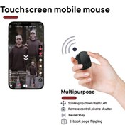 Resim Çok Fonksiyonlu Dokunmatik Uzaktan Kumanda, Telefonlar için Kablosuz Sayfa Çevirme Dokunmatik Kontrol Cihazı, Halka Şeklinde Telefon Faresi, Kısa Video/E-Kitap Sayfa Çevirme/Fotoğraf ve Video Kaydı, Fotoğraf Kaydırma,Video Kayıt Yardımcısı,Şık Kontrol Cihazı,Kompakt Uzaktan Kumanda,Kablosuz 