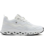 Resim Derimod Kadın Bej Bağcıklı Kalın Tabanlı Sneaker 25SFE495714 