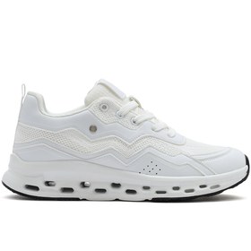 Resim Derimod Kadın Bej Bağcıklı Kalın Tabanlı Sneaker 25SFE495714 