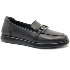 Resim Greyder 32252 Zn Deri Comfort Casual Kadın Ayakkabı Siyah 