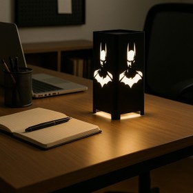 Resim Genel Markalar Süper Kahraman (BatMan) Temalı Gece Lambası – Figürlü Dekoratif LED Masa Lambası 