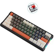 Resim Beboncool Leaven K610 Kırmızı Switch Kablolu RGB Mekanik Oyuncu Klavye 