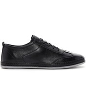 Resim Men's Black Lace-up Leather Sneaker Derimod