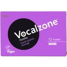 Resim Vocalzone Frenk Üzümü 12 Pastil 