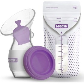Resim Mochi Göğüs Pompası + Anne Sütü Saklama Poşeti 25 Adet 
