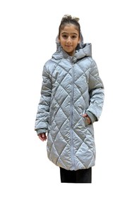 Resim Kız Çocuk Kapüşonlu Kaban 51329 Gri 