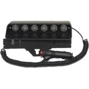Resim Ulaş Cam Içi Çakar Lamba Kırmızı-Mavi 6 LED 12V Fonksiyonlu 