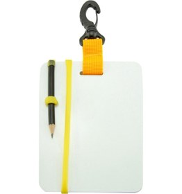 Resim Folinda Xzb-920 Su Altı Yazma Tahtası - Scuba Dalış Not Alma, Sarı, Küçük Boy 153x127mm Sarı 